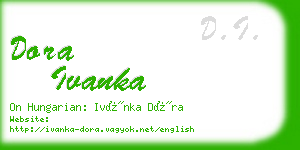 dora ivanka business card